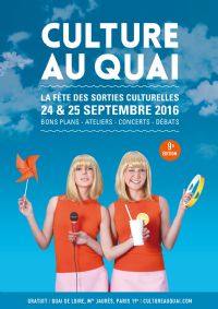 Culture au quai. Du 24 au 25 septembre 2016 à Paris. Paris.  11H00